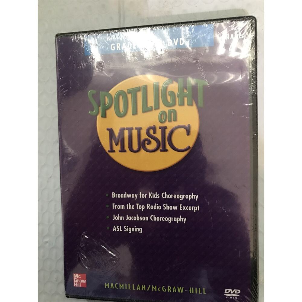Spotlight on Music ~ Grade Level DVD, Grade 4 - Brand New Sealed, Free Shipping